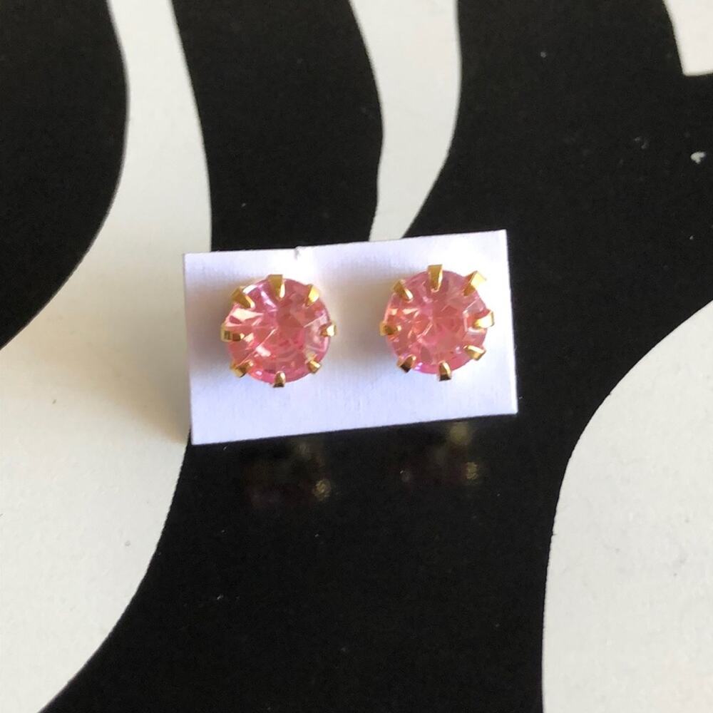 4 for $20 Light Pink and Gold Stud Earrings